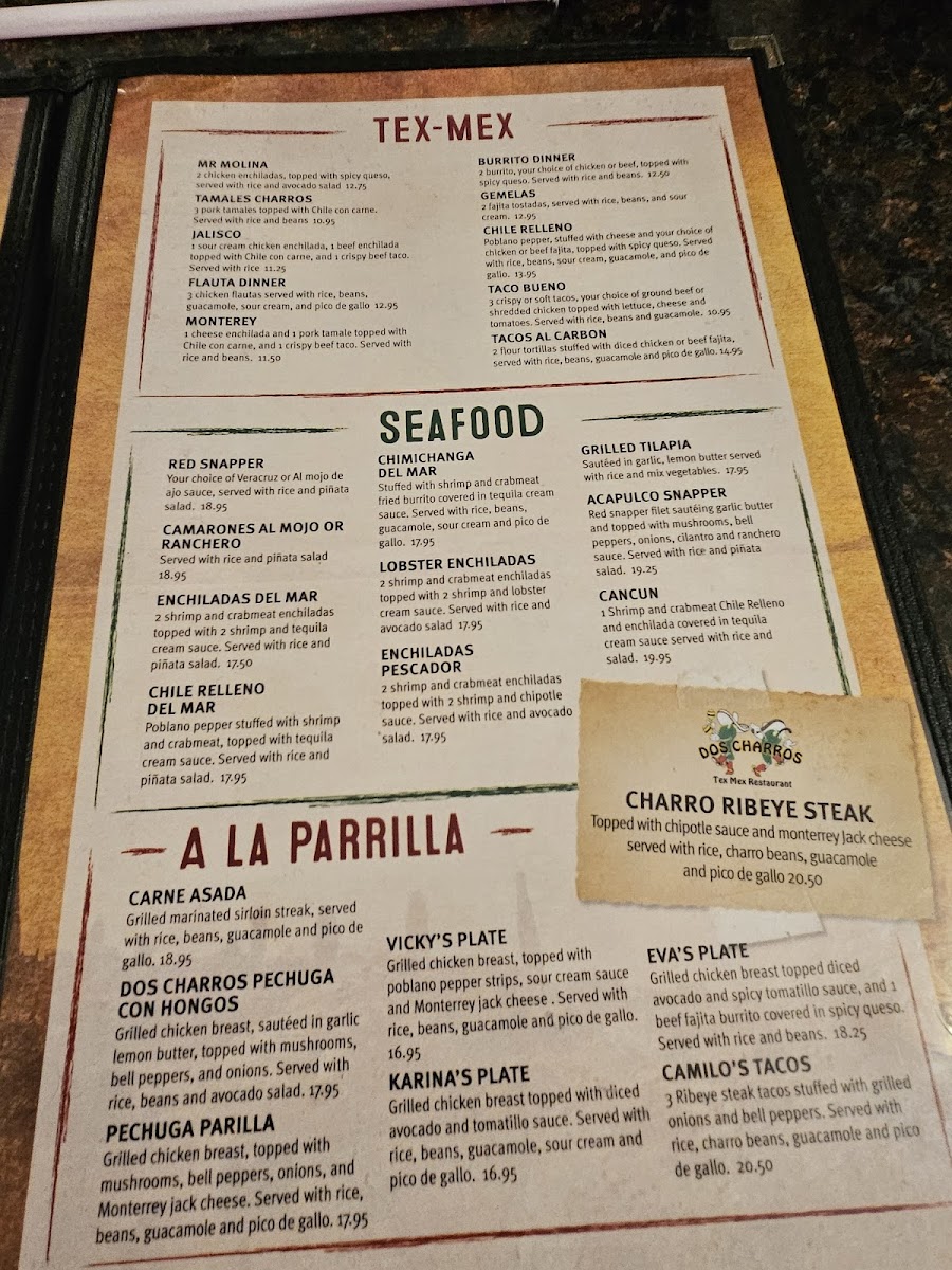 DOS Charros Restaurant Menu - Image 2