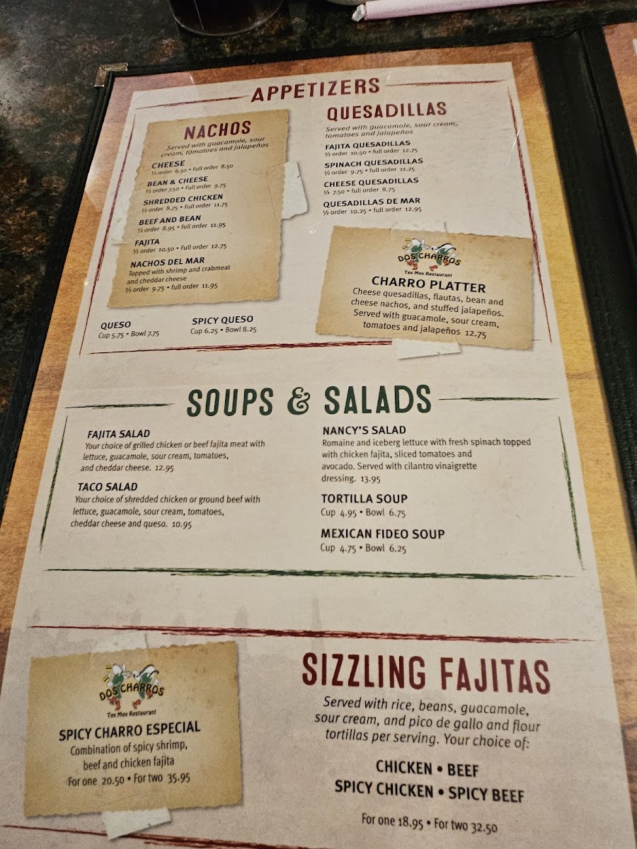 DOS Charros Restaurant Menu - Image 3