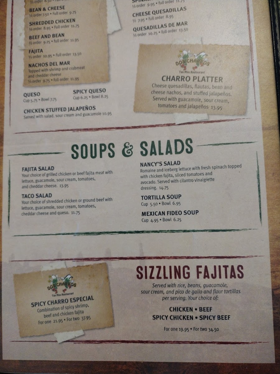 DOS Charros Restaurant Menu - Image 5