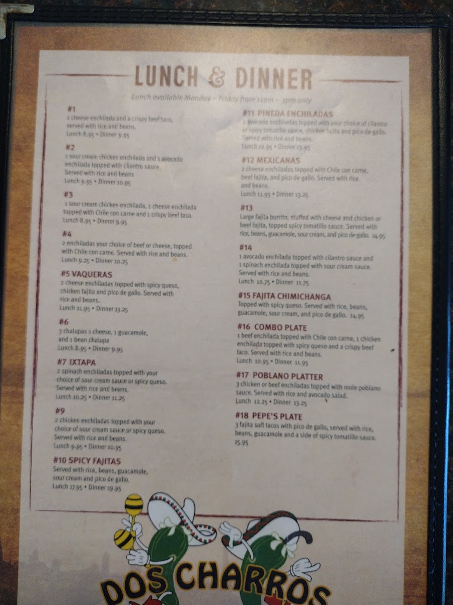 DOS Charros Restaurant Menu - Image 6